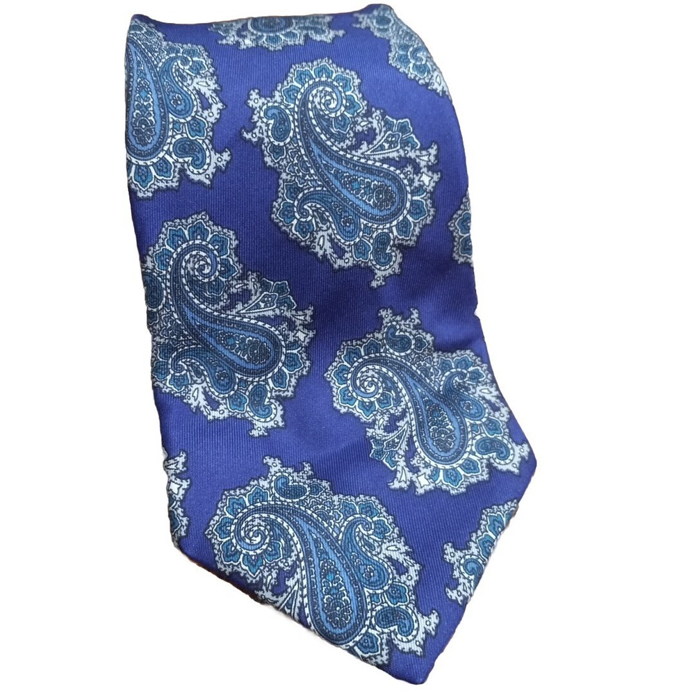 CHRISTIAN DIOR Monsieur Silk Necktie Purple Made in USA 54" Long